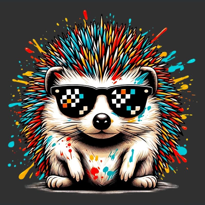 Igel mit Sonnenbrille