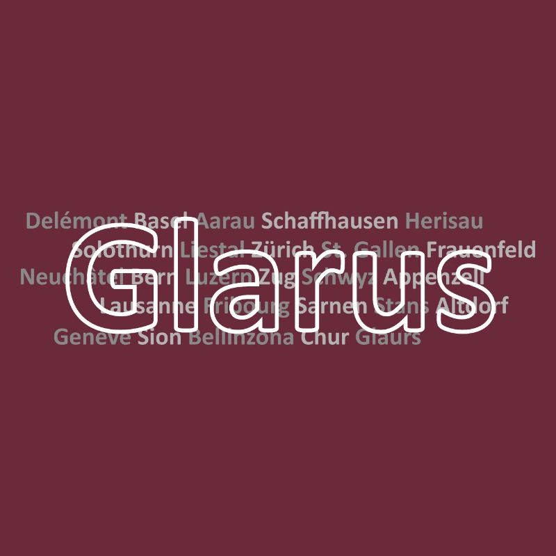 Schweizer Städte Glarus
