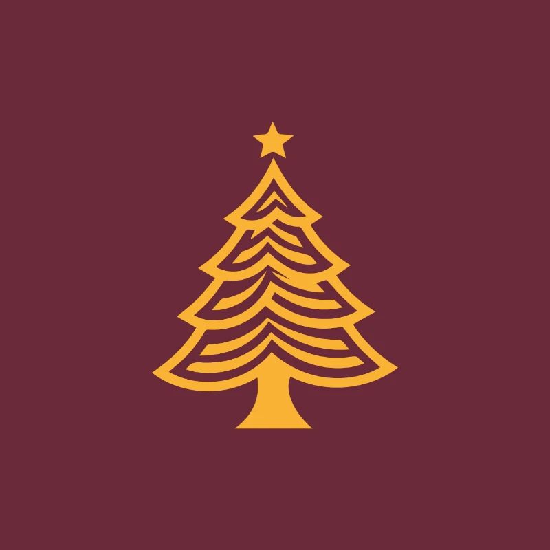Gelber Weihnachtsbaum Christbaum oder Tannenbaum