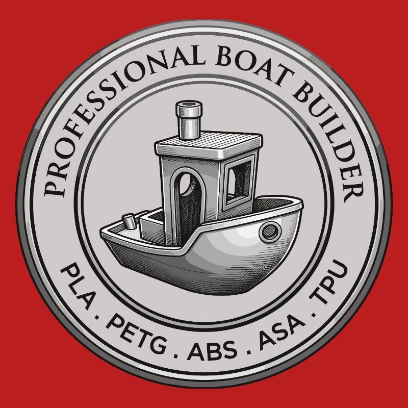 Constructeur professionnel de bateaux – Emblème d’impression 3D