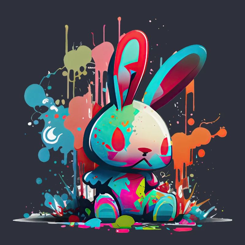 Quick Eastern 2023 présent - Funny Graffiti Rabbit