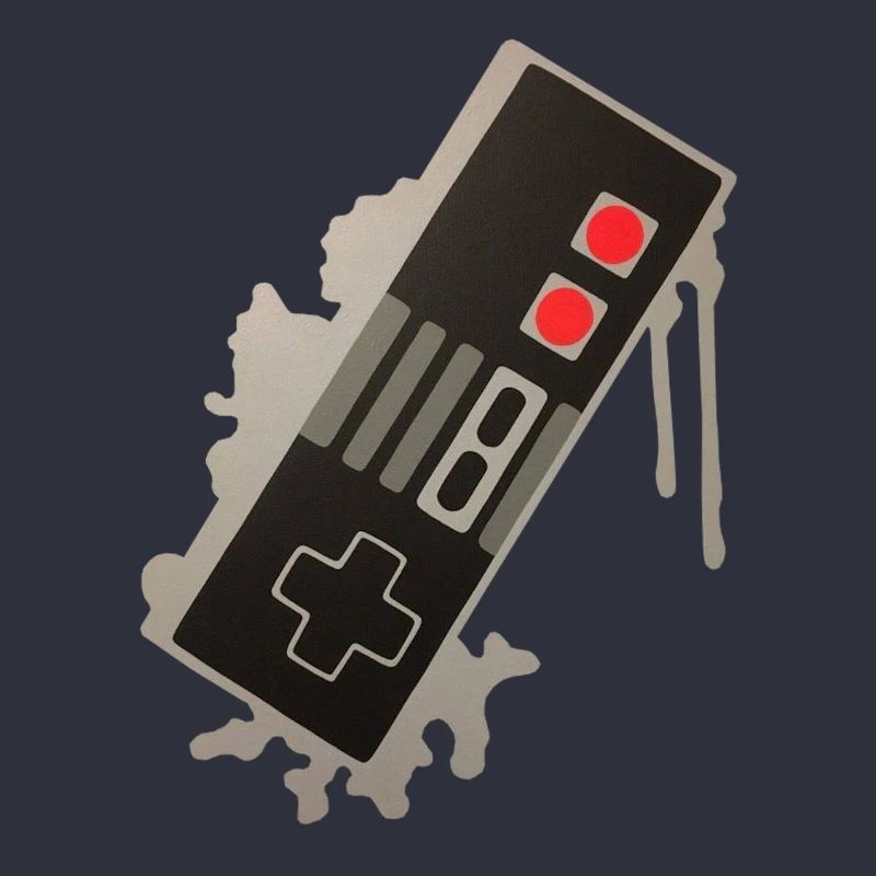 NES controller graffiti