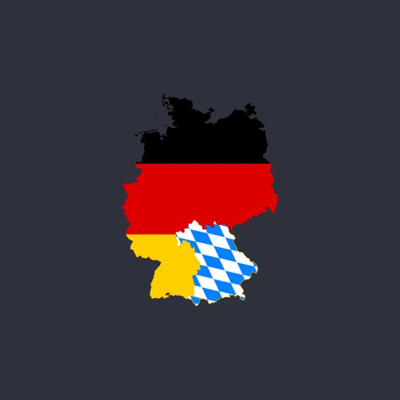 Bavière, Bavière, drapeau, drapeau