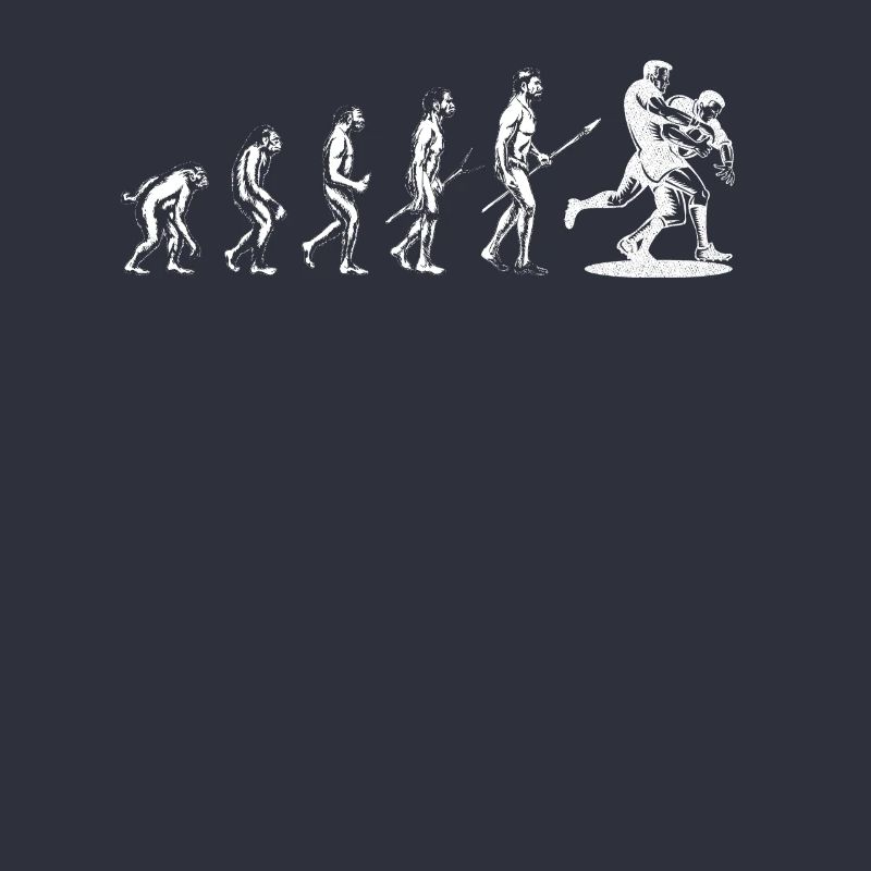Evolution Du Rugby Tee Shirt
