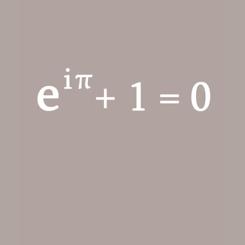 Formule d'Euler math mathématicien nerd science pi