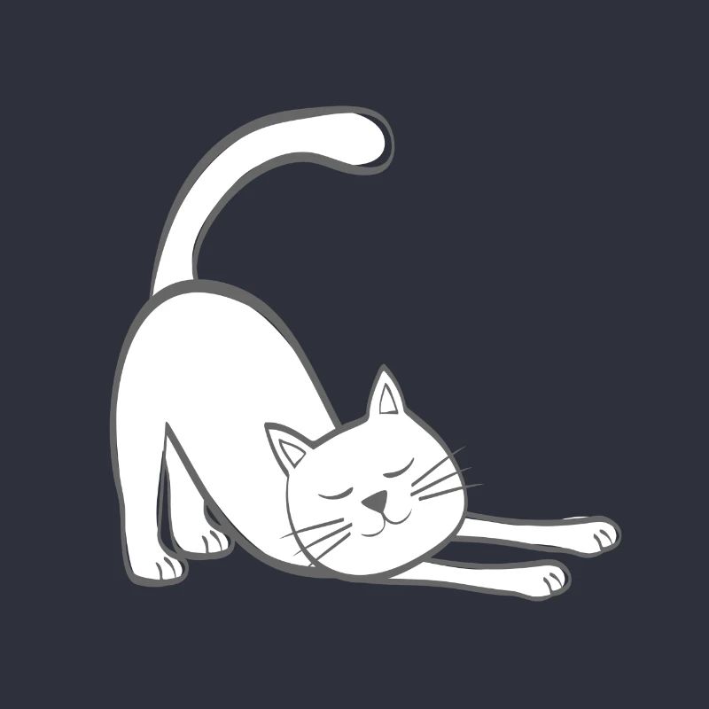 Chat extensible chat chaton stretching stretching