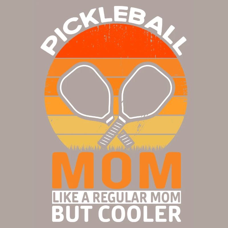 Paddleballspieler Pickle Ball Mutter Mutter Pickle