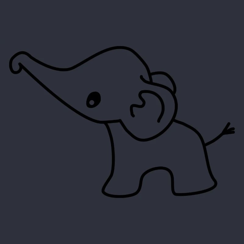 Éléphant mignon bébé éléphant éléphant doux
