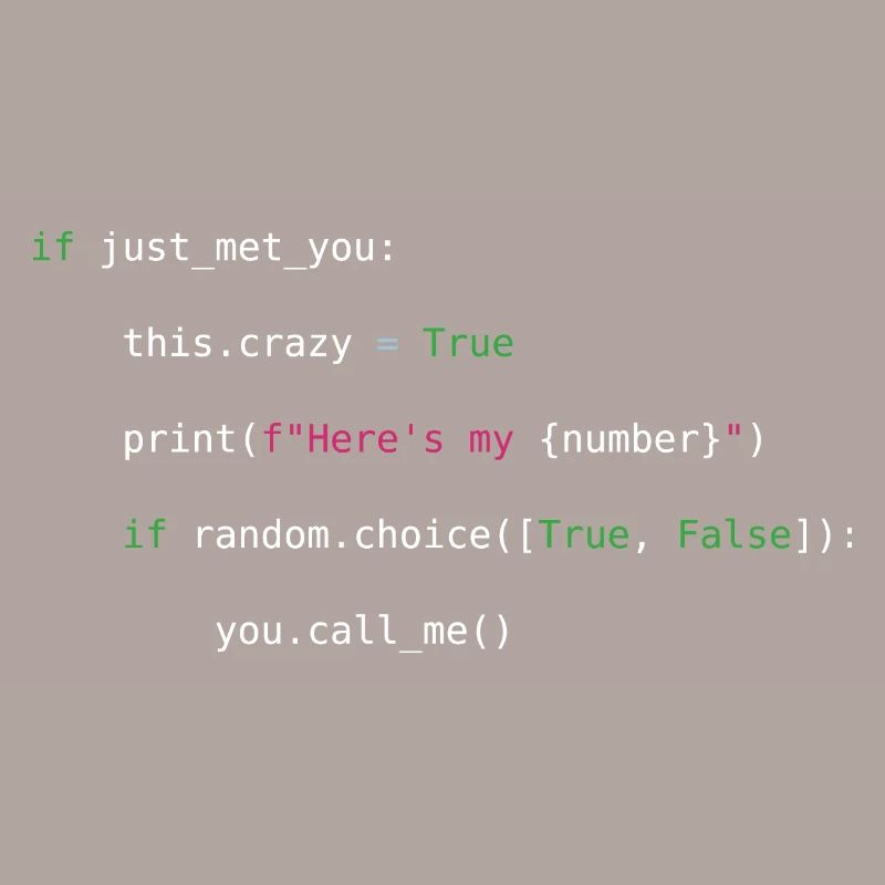 Call me maybe python