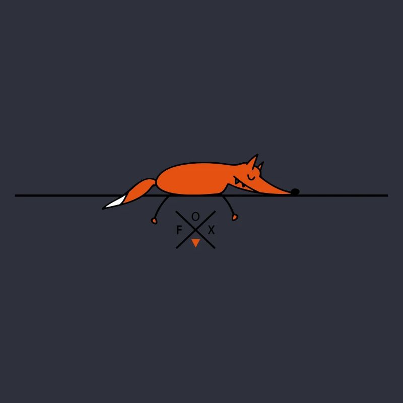 Sleeping fox