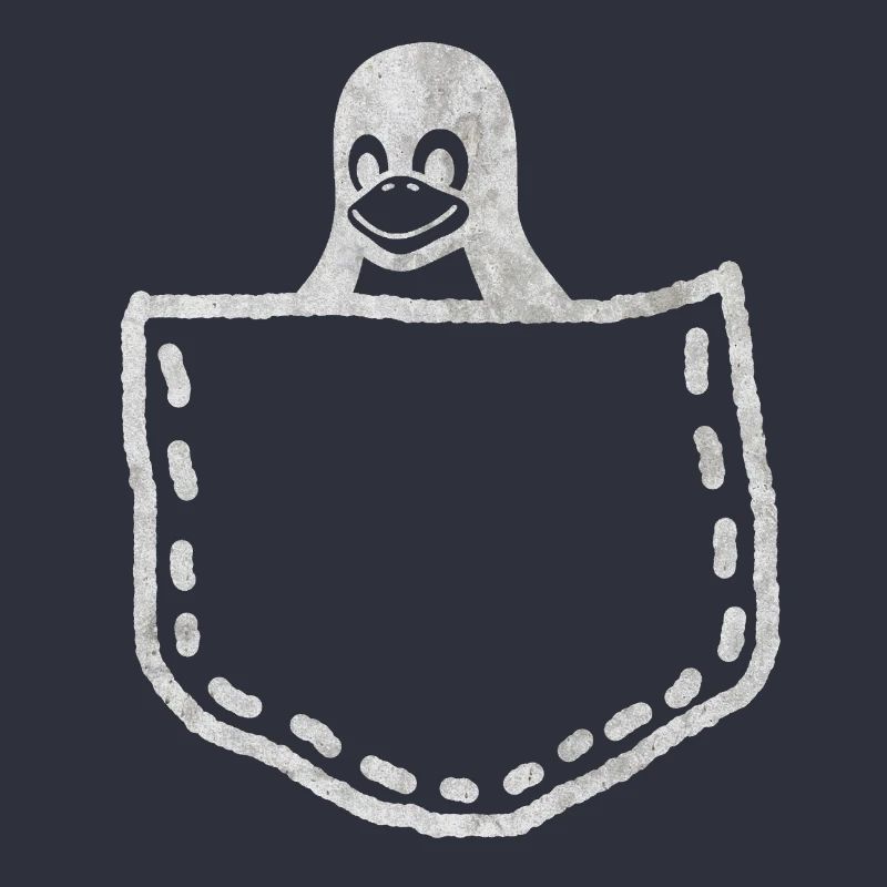 LINUX TUX PROGRAMMEUR CADEAU PINGOUIN VINTAGE