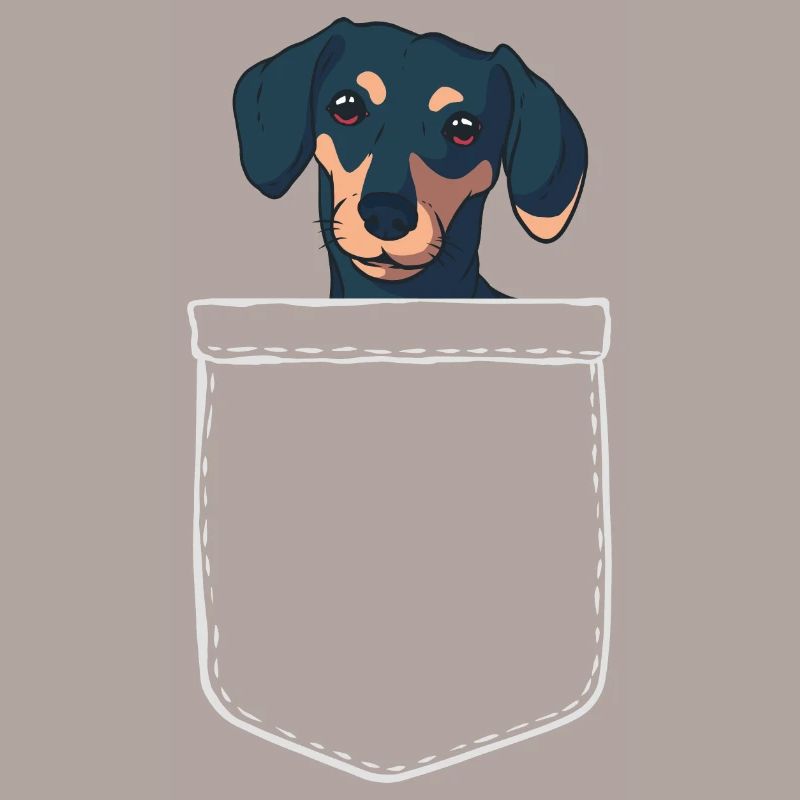 Dacker Brusttasche Tier Haustier Hund Geschenk