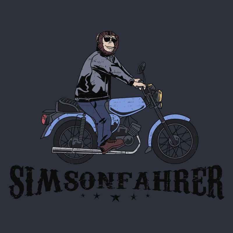 Simson Driver Cool Monkey with Simson DDR Retro Moped