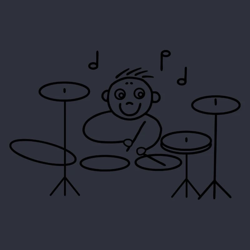 Batteur cool à la batterie