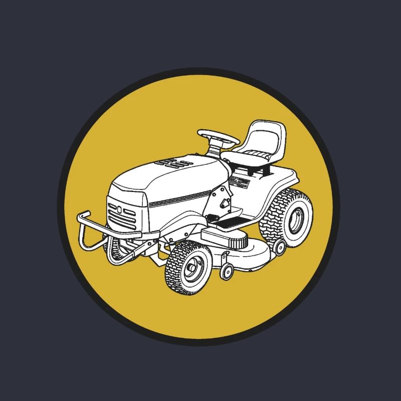 Rasenmäher Traktor Trecker Gärtner Bauer Geschenk