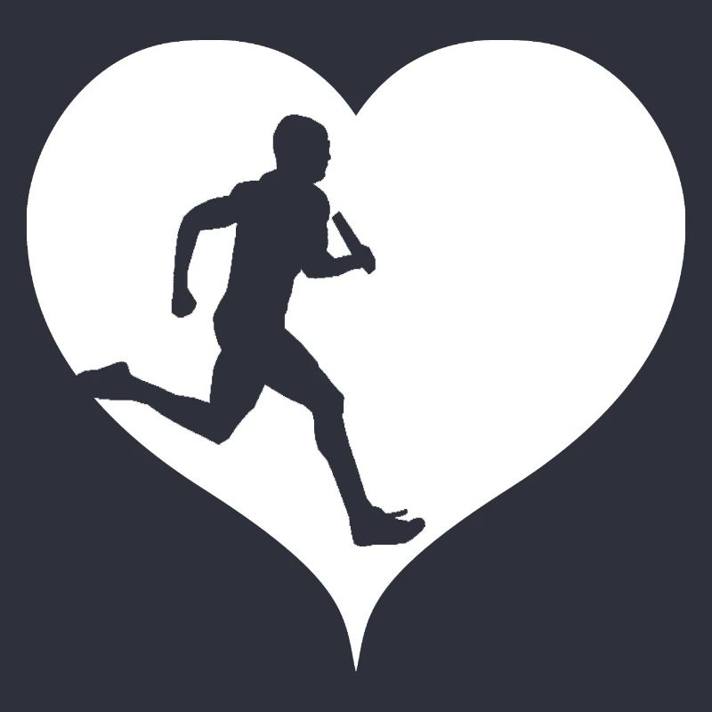 Athlétisme athlète course de relais en cours d'exécution