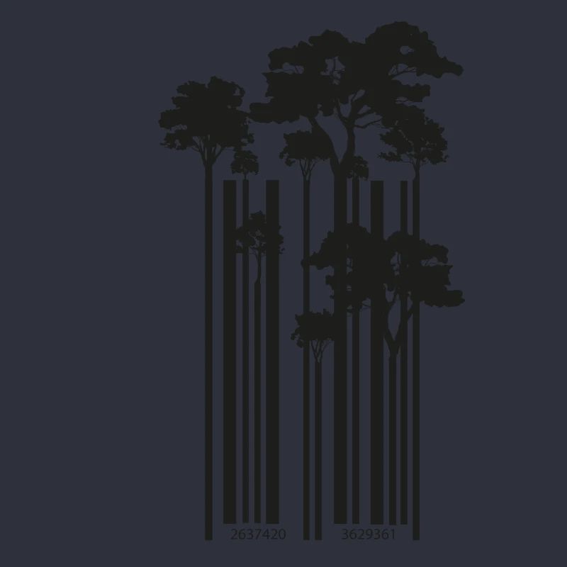 Coole Barcode Bäume Geschenk