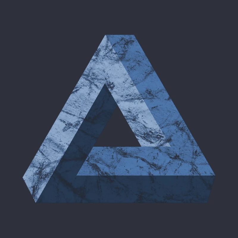 Triangle impossible Tribar Illusion optique Mathe