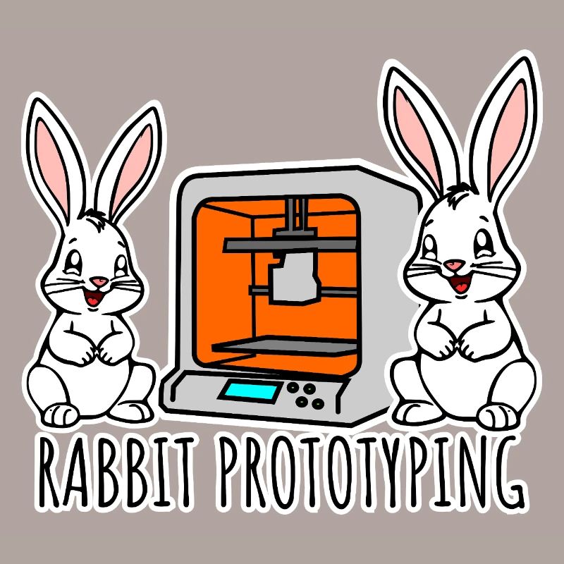 Rabbit Prototyping - Printing rabbits with 3D printer