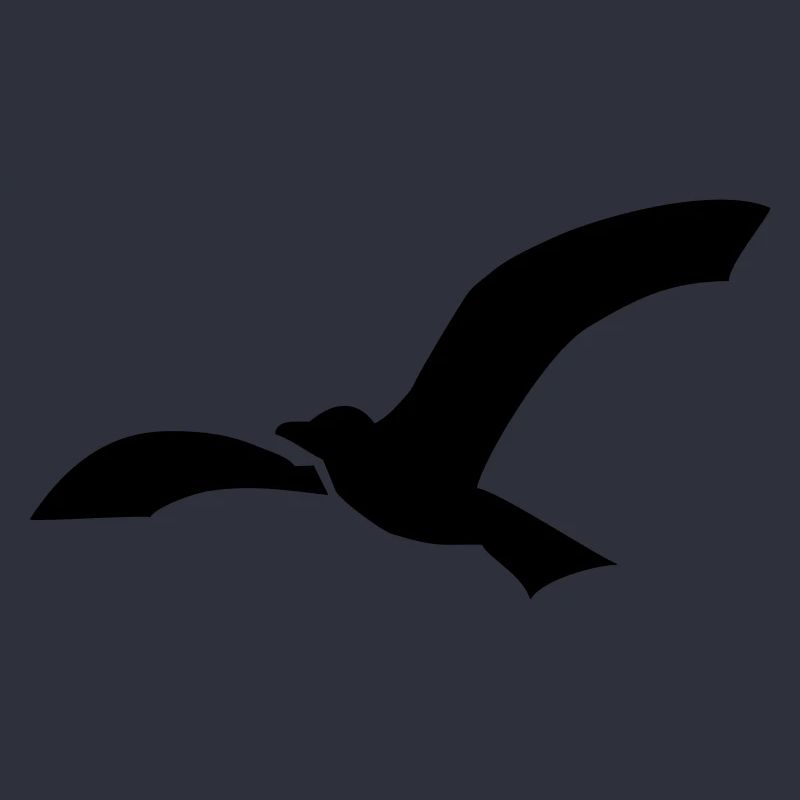 Möwe einfache silhouette