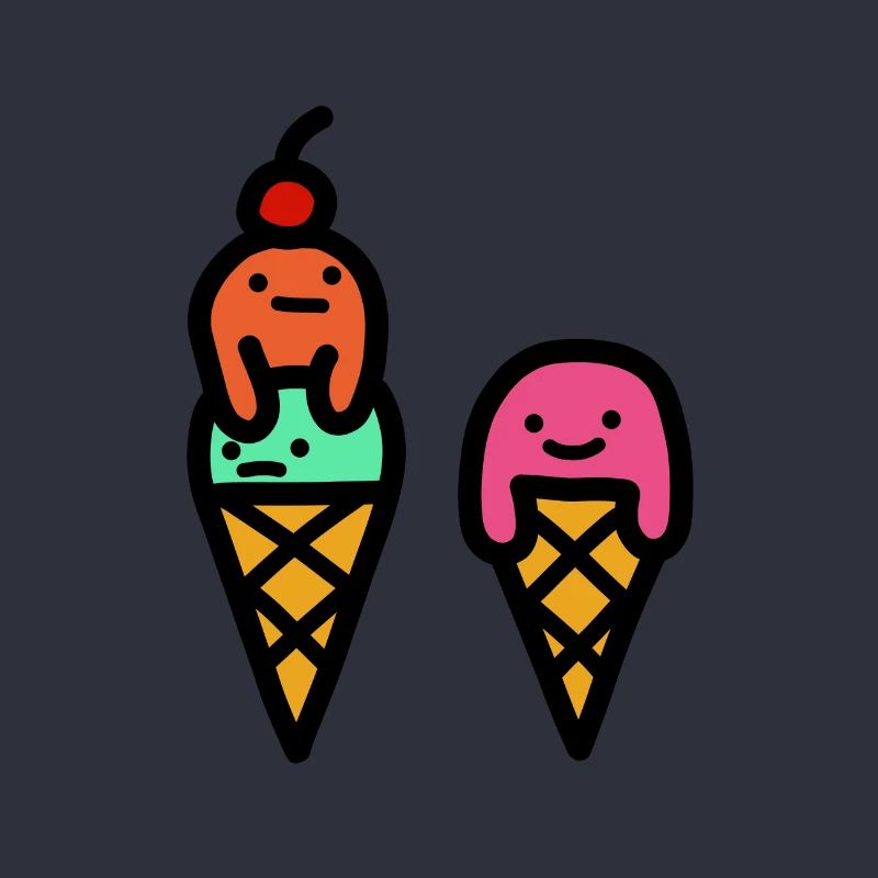 Eis Eiscreme Sommer Minimalistisch
