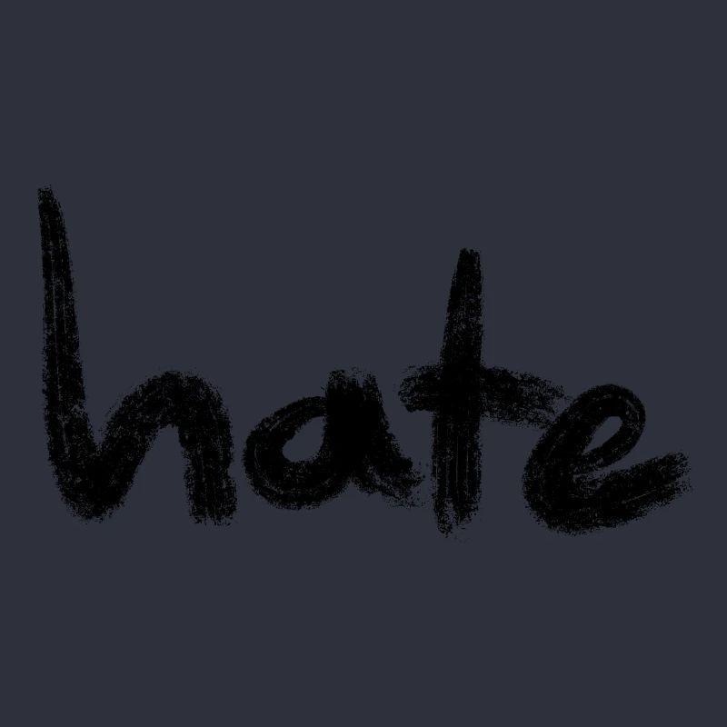 Hate Text Black