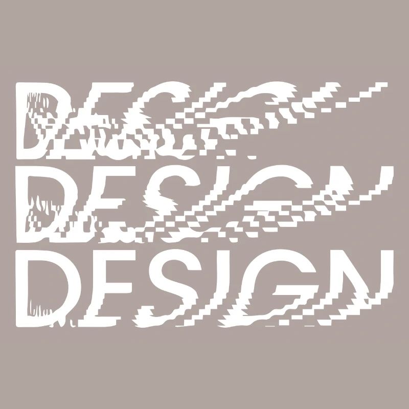 Texte de conception de pixels déformé