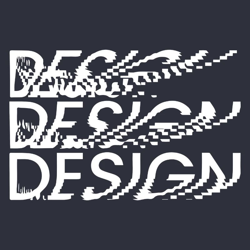Verzerrter Pixel-Design-Text