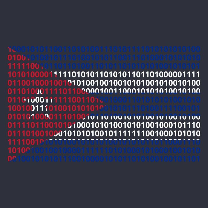 Kuba Flagge Binärcode Bit Byte Binär Informatik PC