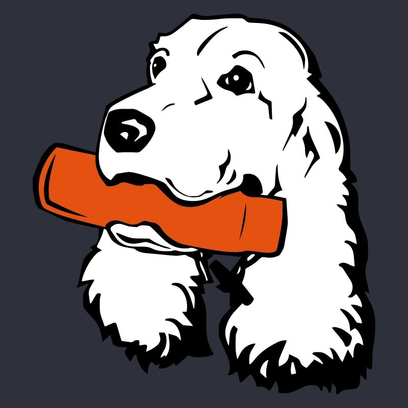 Cocker Spaniel mit Dummy