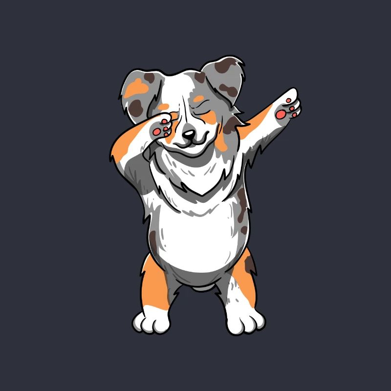 Australian Shepherd Dog Dab Dance Dabbing Geschenk