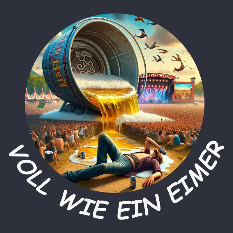 Voll wie ein Eimer