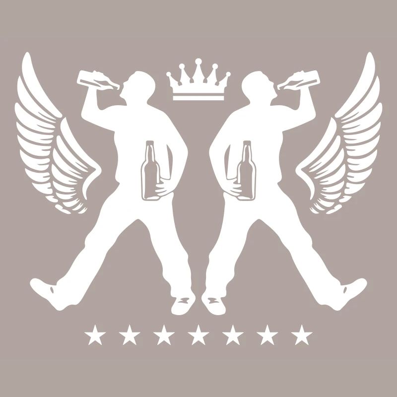 Drinking Bier Silhouette