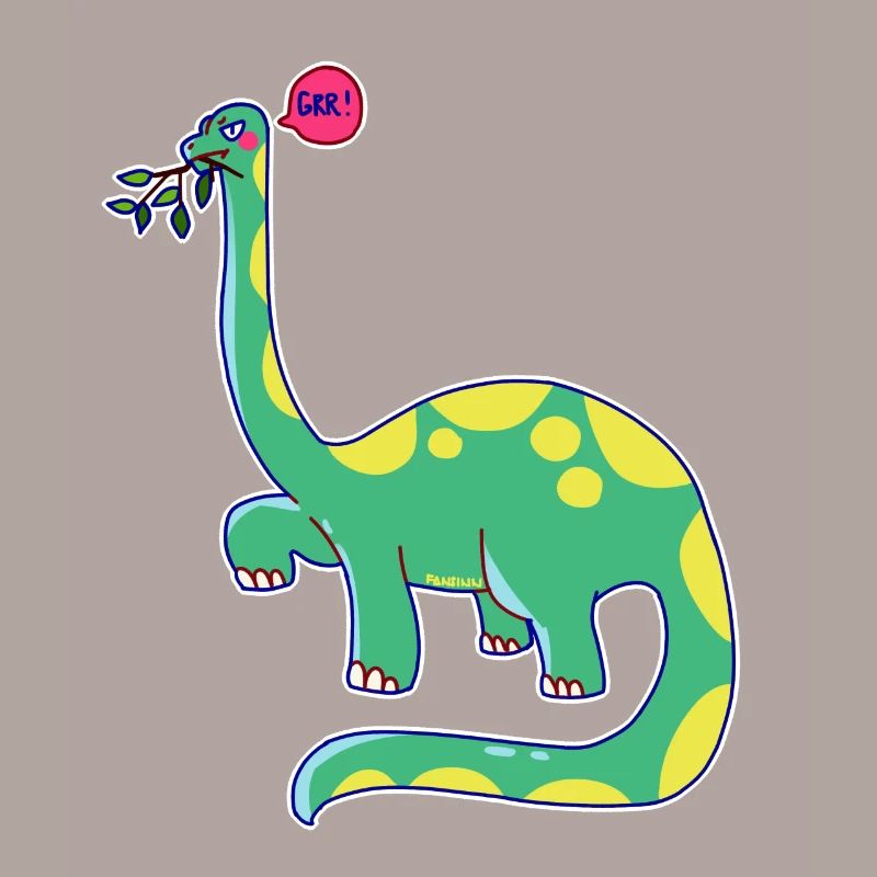 Dinosaure est de mauvaise humeur