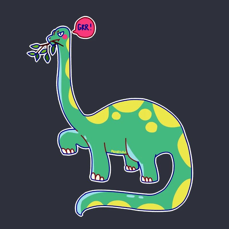 Dinosaurier hat schlechte Laune