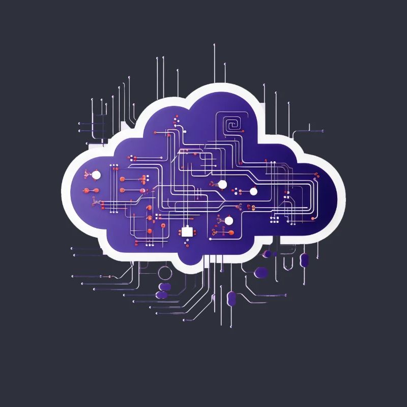 Cloud-Computing-Computerelektronik-Schaltung