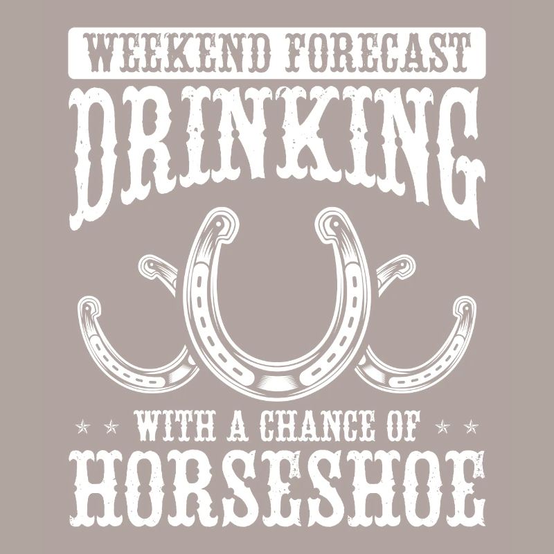 Horseshoe Pitching Beer Drinker Drinking Tosser