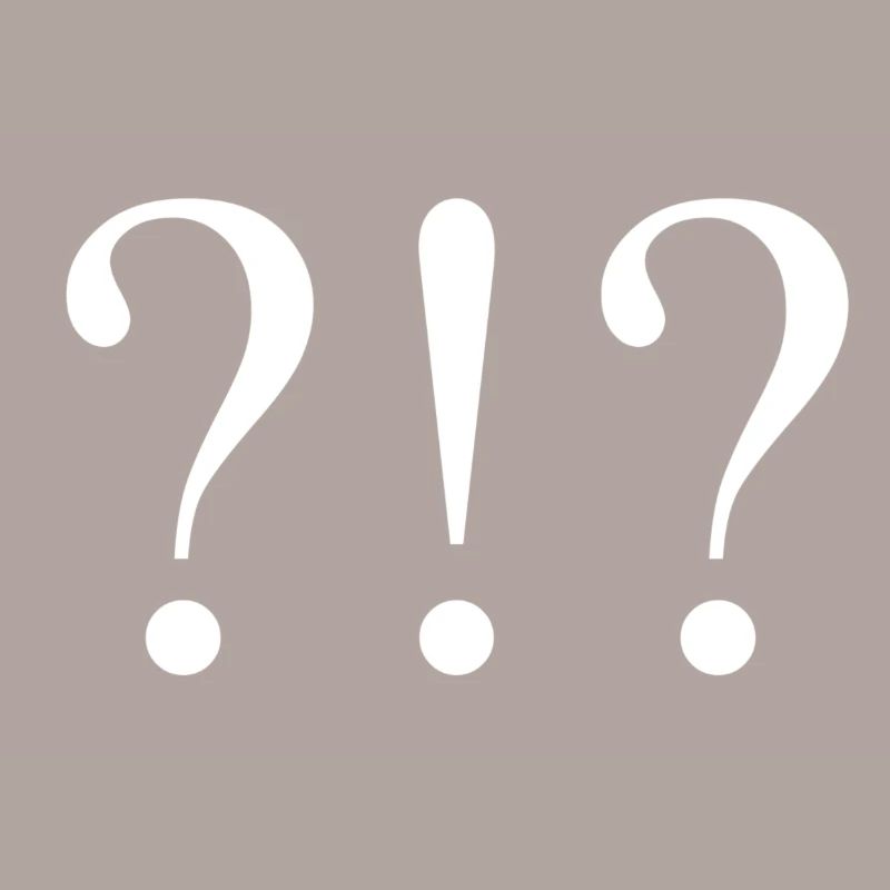 Point d’interrogation Point d’exclamation blanc