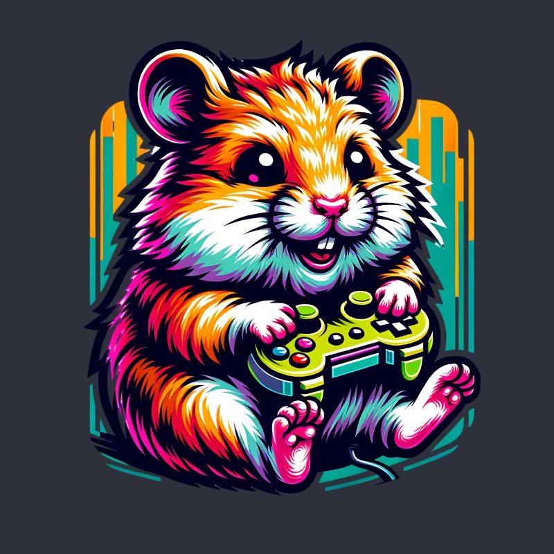 Playing hamster with controller