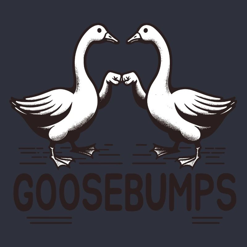 "Goosebump": Zwei Gänse mit Fauststoß!