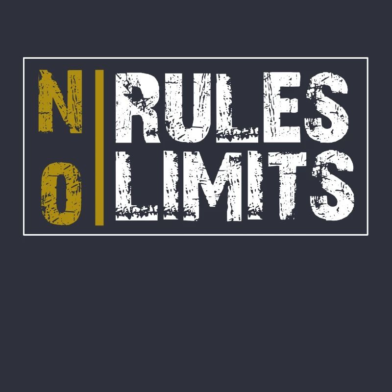 NO RULES NO LIMITS cadeau de devise vie