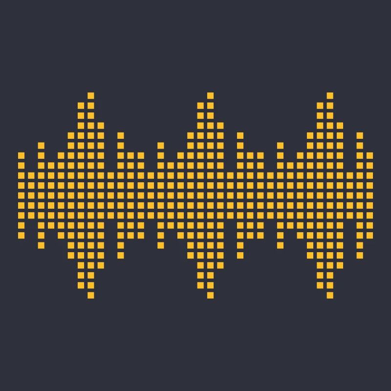 digital Wellenform Frequenz Gitter Matrix Musik