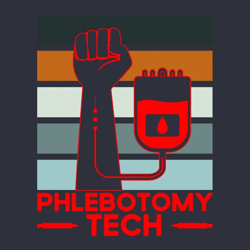 Phlébotomie Échantillon de sang Phlébotomiste Tech Cadeau