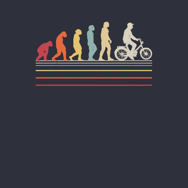 Mofa Moped Evolution Mofafahrer Lustig