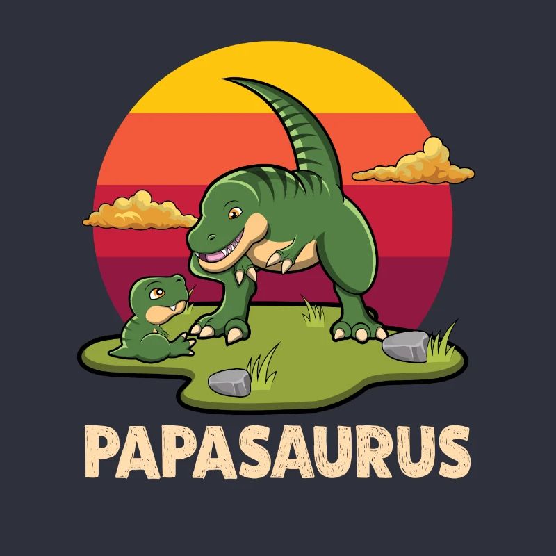 Papasaurus Vatertag Geschenk mit Dinodesign