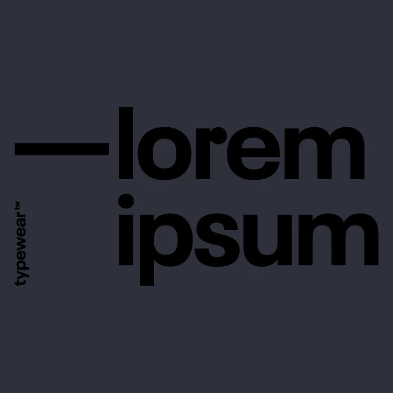 »Lorem ipsum« Typography Design