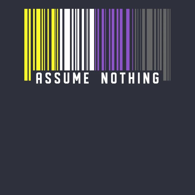 Nonbinary | Non-Binary Pride Barcode Flag