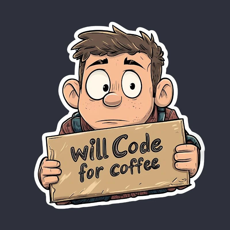 Lustiges Programmierer und Kaffeeliebhaber Design