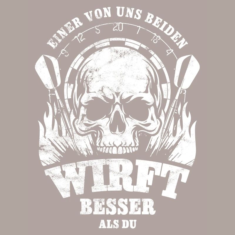Dart Skull - Einer von uns beiden wirft besser