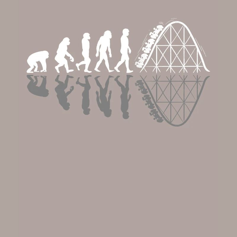 Roller coaster evolution development amusement park